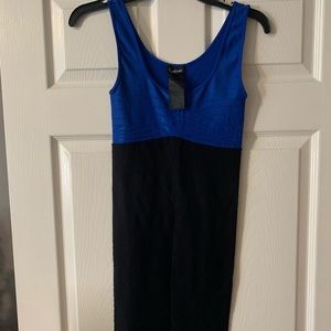 Worn once BeBe black/blue dress